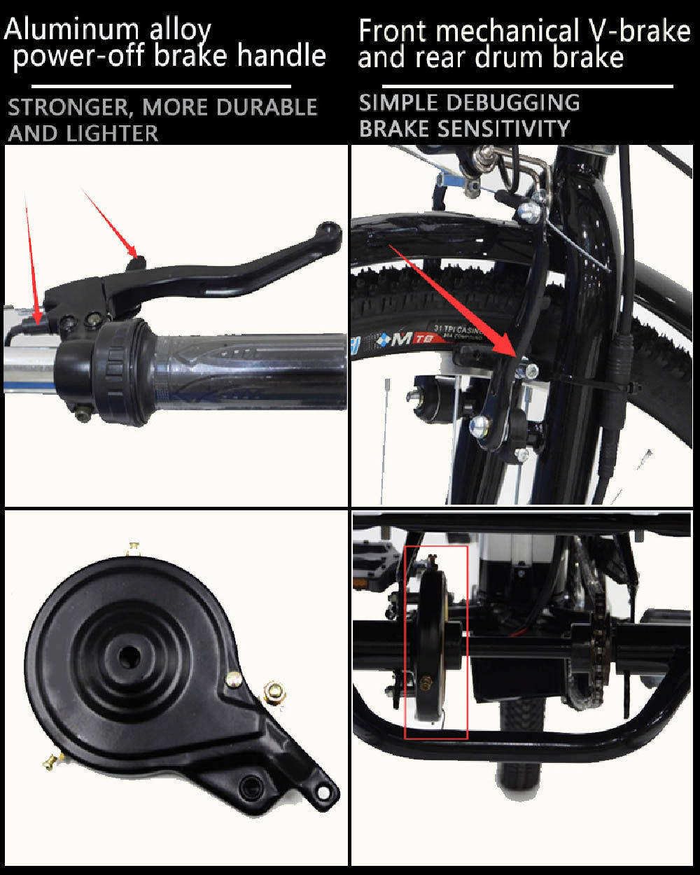 Tricycle électrique pour Adultes, Vélo à 3 Roues 24 Pouces, Grand Panier + écran LCD, Capacité De Charge 150 Kg, pour Les Achats Et Les Voyages des Personnes âgées Blue