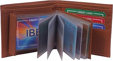 Ibex Men's Casual Artificial Leather Wallet - Brown, 5+ Card Slots, Compact Bi-Fold - View #5