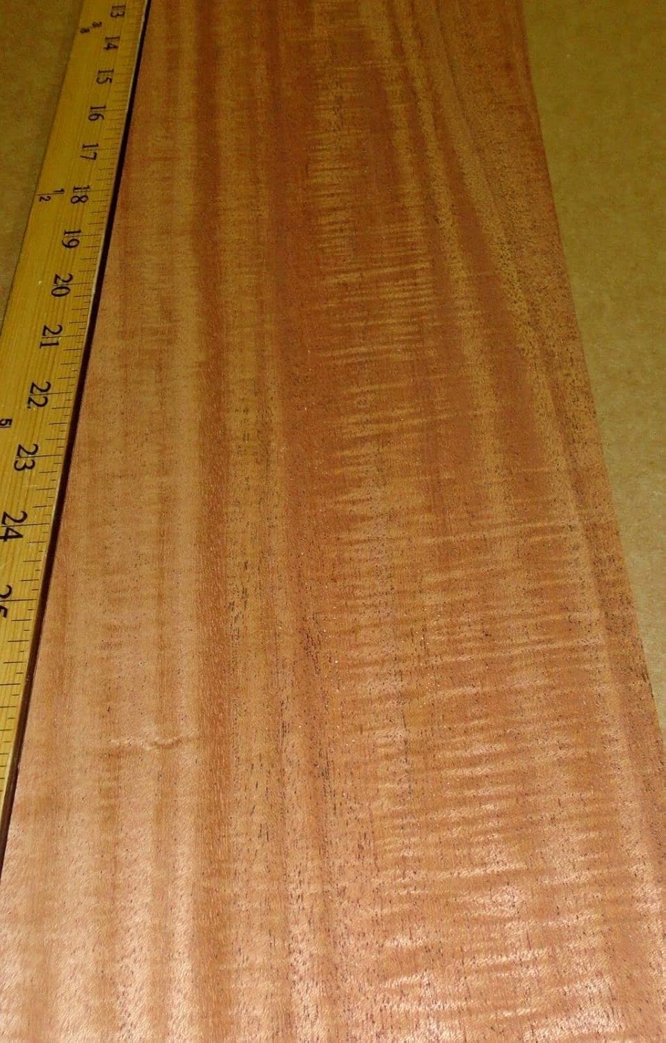 Mahogany Honduras Sapele Figured Wood Veneer 6" x 23" raw no Backing 1/42" Thick
