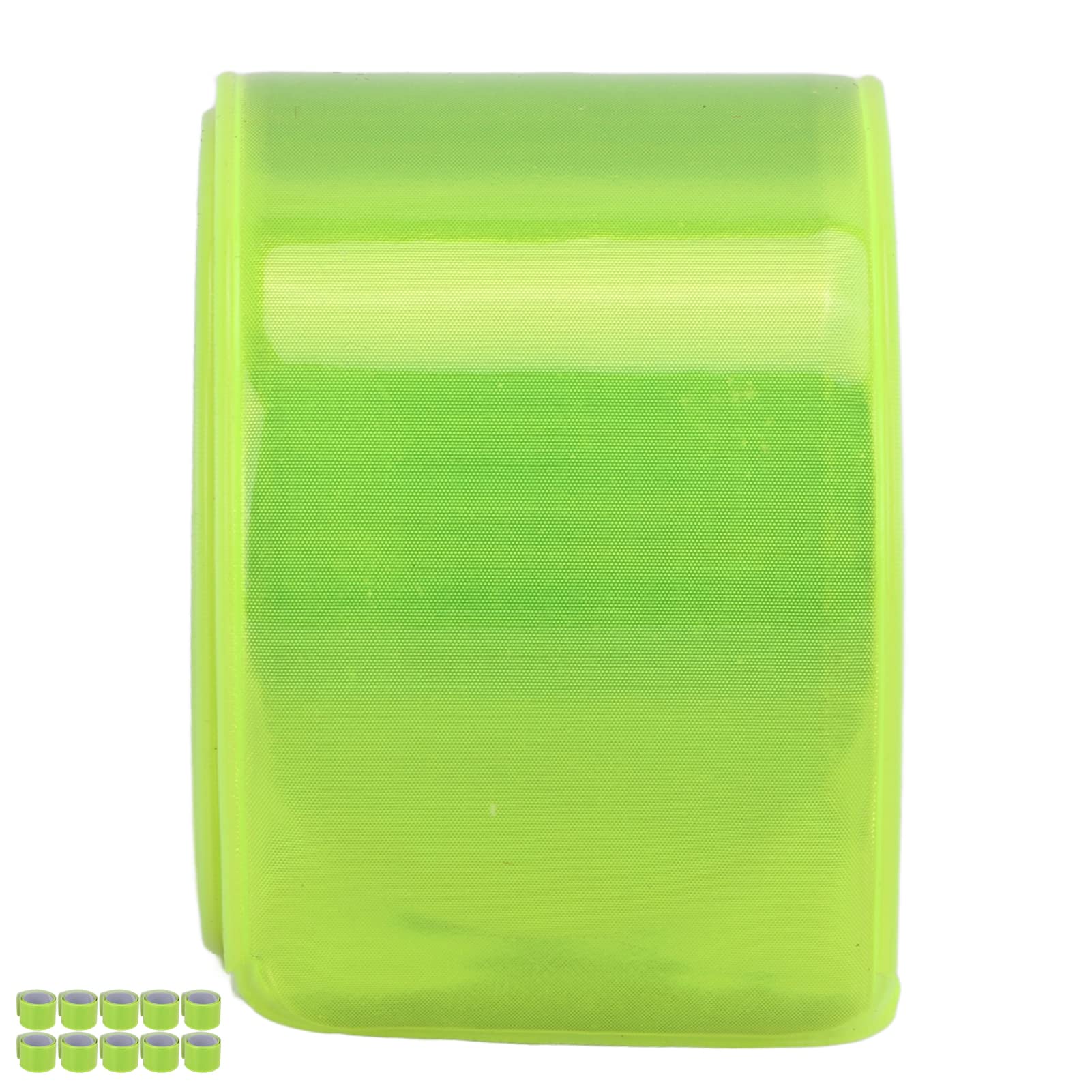 FECAMOS Brassard réfléchissant, Bandes de claquement à sertissage Automatique portatives sûres pour l'équitation(Vert)