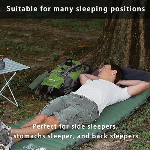 Miniatura 5 de MOON LENCE Paquete de 2 almohadas de campamento comprimibles con funda lavable y bolsa de transporte, almohada rellena de felpa para senderismo,