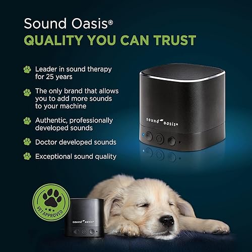 Miniatura 3 de Sound Oasis Máquina de sonido Bluetooth para mascotas, 20 Dr desarrolló sonidos calmantes para calmar, relajarse, separar, ansiedad, alivio del