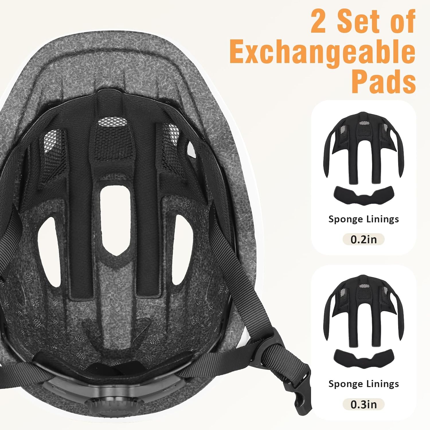 Lightweight Bike Helmet for Age 1-3-8 Toddlers, Kids, Boys and Girls, 14 Vents Helmet Adjustable for Multi-Sport & Cycling, Skate, Scooter and Roller Skate - Image 5