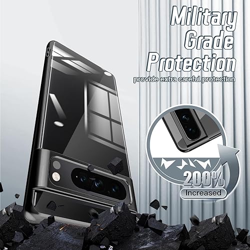 Miniatura 3 de Funda transparente para Google Pixel 8 Pro, antiamarillamiento, protección contra caídas, de grado militar, delgada, suave, flexible, de TPU, a