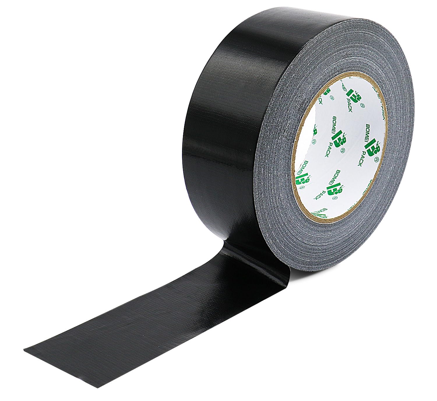 BOMEI PACK 3 rollos Cinta Americana 50mm x 50 m - Cinta Adhesiva Negra - Cinta Fuerte de Tela Reforzada con Tejido - Para Interiores y Exteriores
