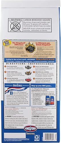 Miniatura 2 de Kingsford Briquetas de carbón originales, bolsa de 7.7 libras (paquete de 2) (el embalaje puede variar)