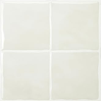 Stick On Tiles Splashback - Zellige Beige/Grey, Self Adhesive Wall Tiles, 5 Wall Panels 9x9 in, Heat Resistant self Adhesive Wallpaper Tile, Water Resistant Bathroom Tile, Made in Canada