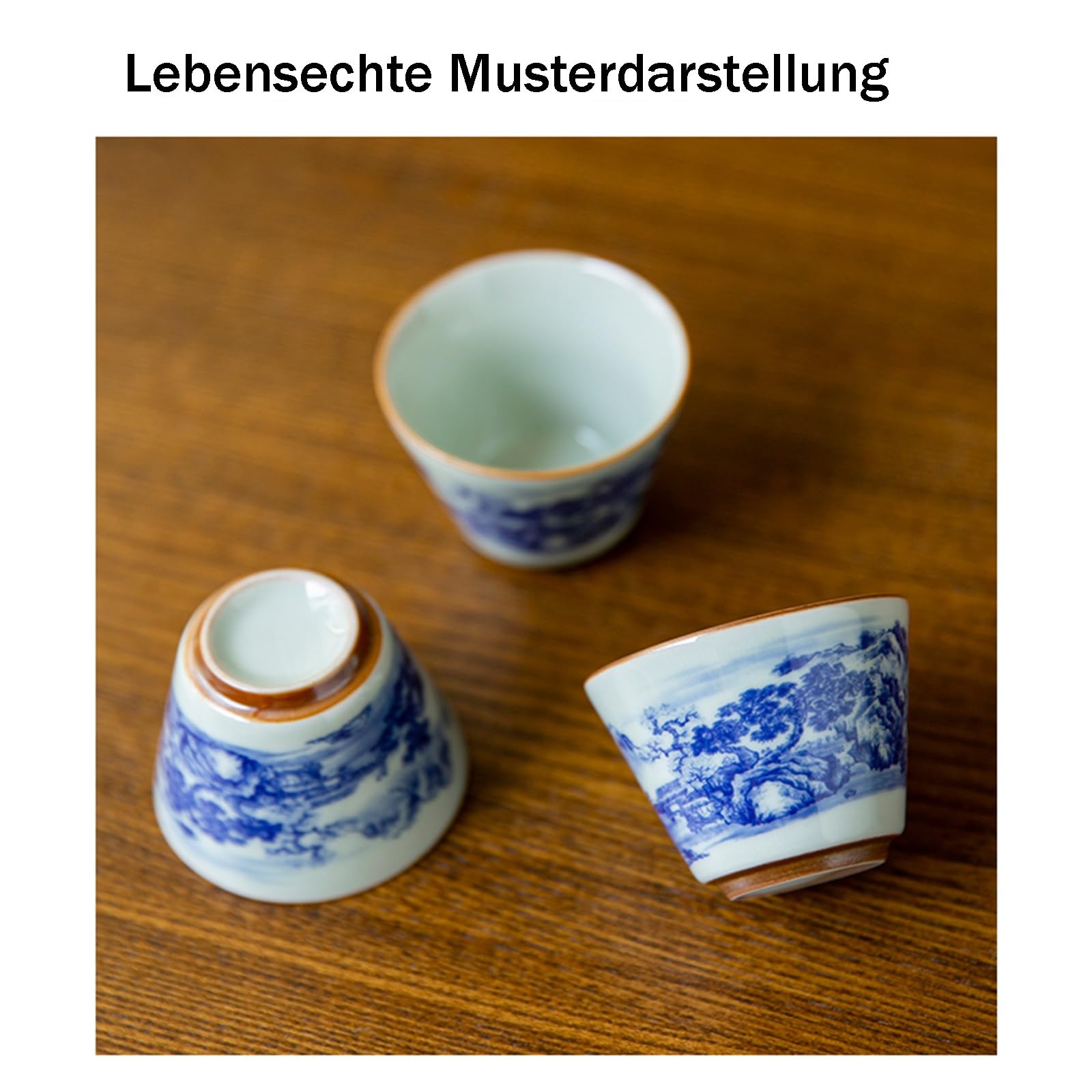 All-in-One Geschenk Reiseteeset 7-piece Set Enthält 180ML Gaiwan*1 Und 35ML Teetassen*4 Teeservice Porzellan Tee to Go Flasche Ofenglasiertes Kungfu Teeset Reise Teezubehör Geschenke