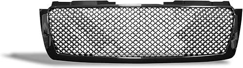 Armordillo USA 7146983 Rejilla frontal de malla para capó, color negro brillante, para Chevy Avalanche 2007-2014