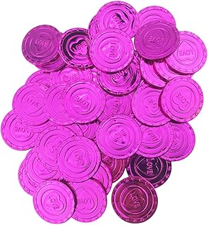 TOYANDONA 300 Peças Moedas De Amor Do Dia Namorados Acessórios De De Pirata Moedas De Pirata Mesa De Moedas De Casamento Dispersão Joias De Pirata Brinquedos De Dinheiro Pirata
