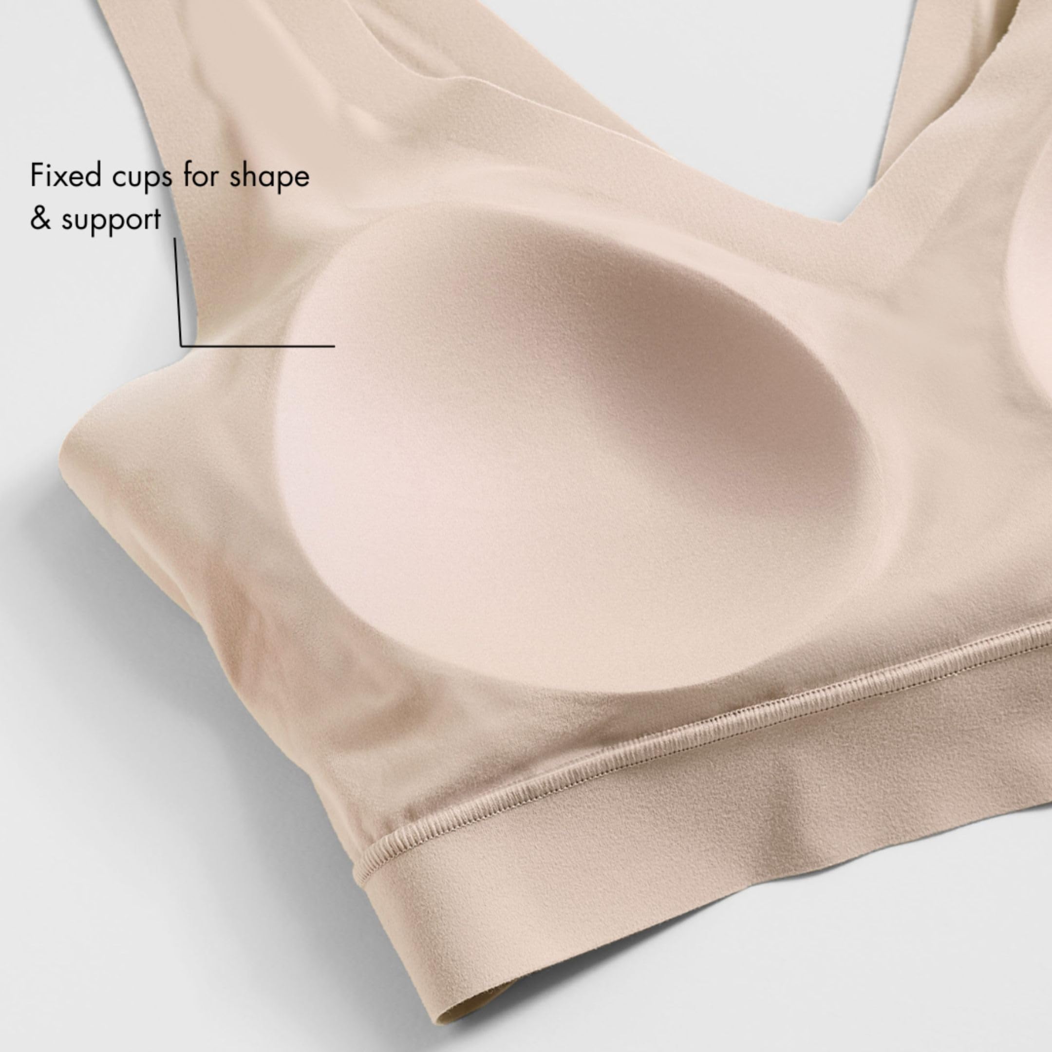 Floatley Cozy Bra Comfort - Brasier sin Costuras de Cobertura Completa sin Varillas con Almohadilla integrada para Mujer