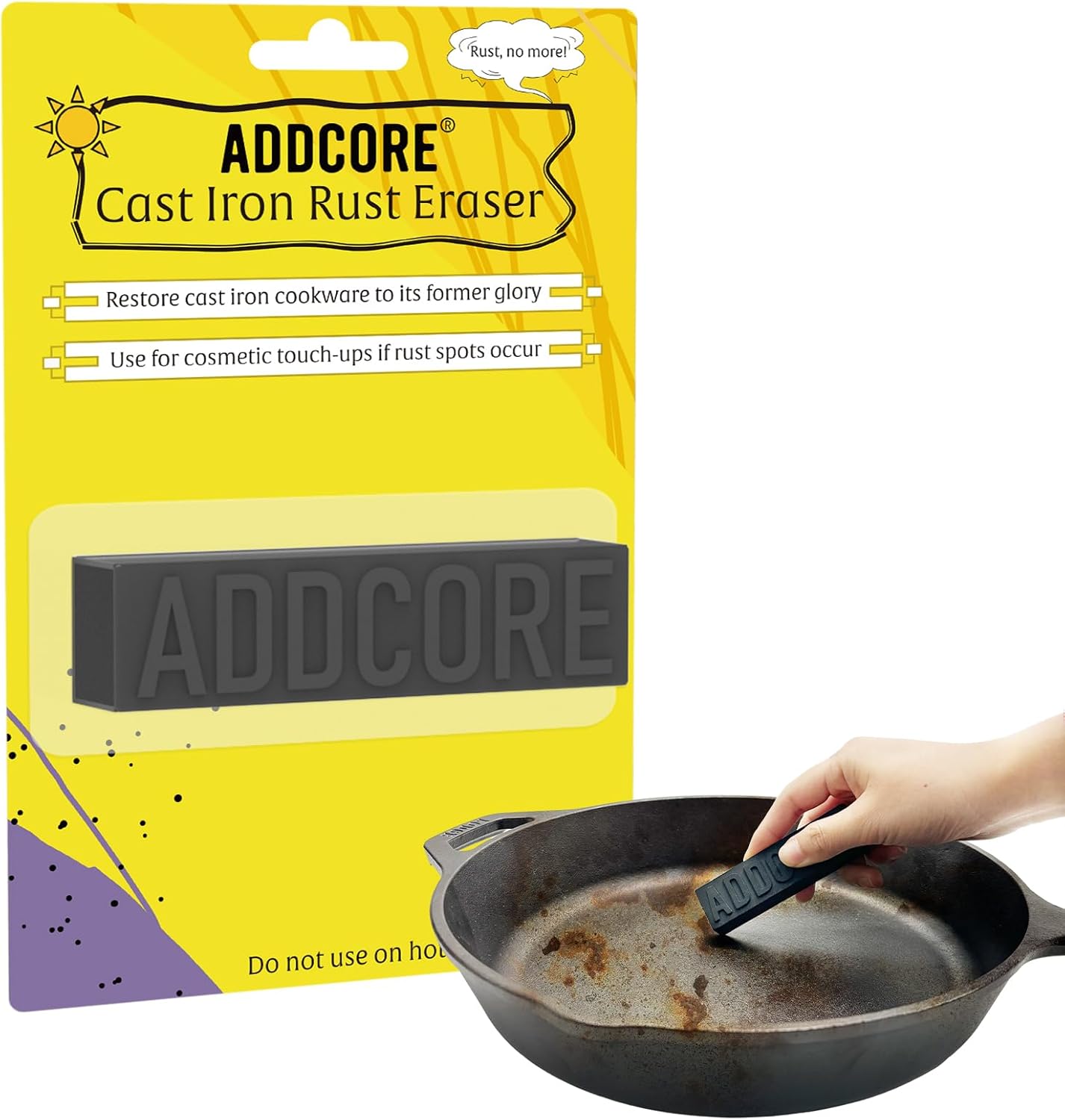 Rust Eraser, Premium Rust Remover for Cast Iron Pans