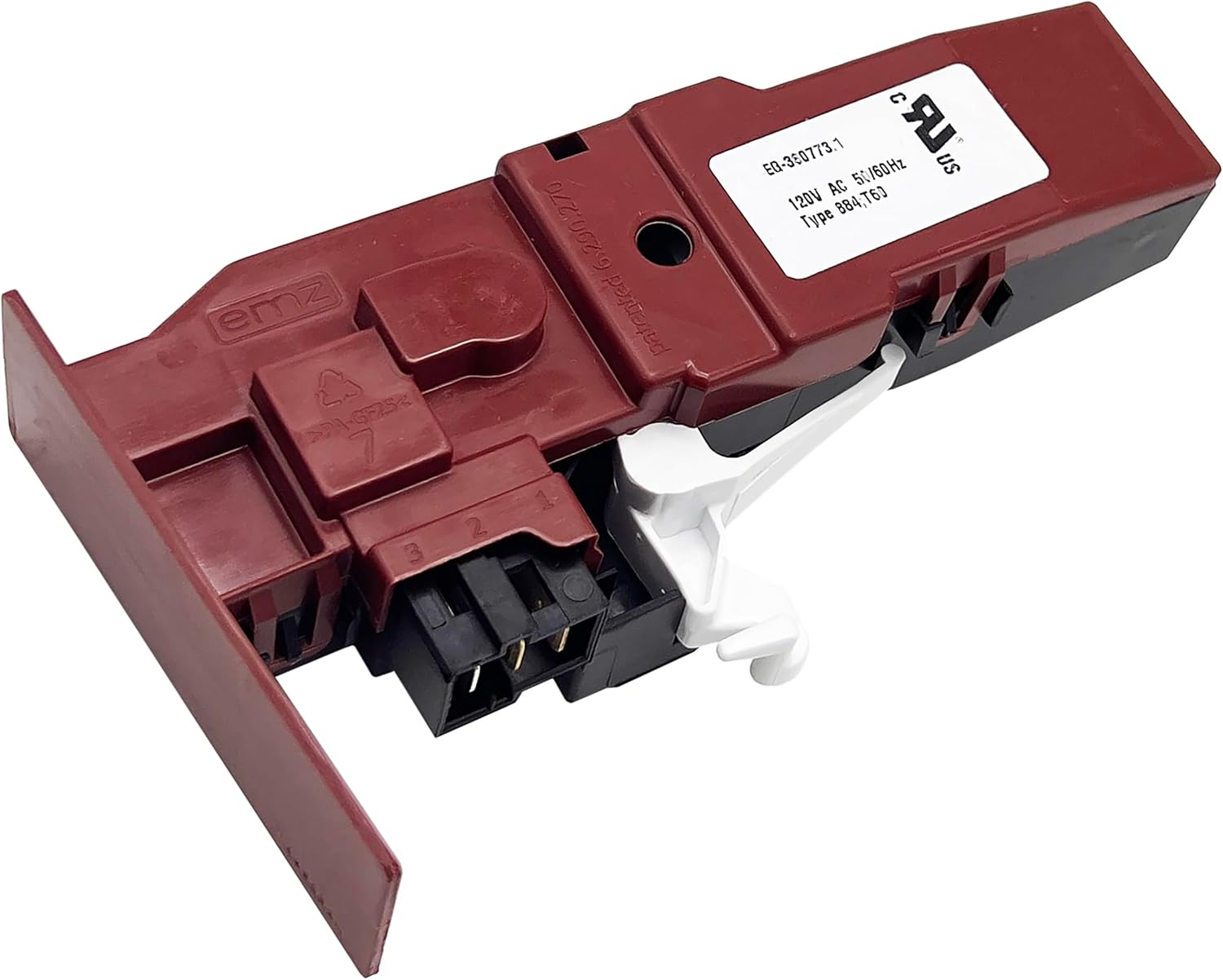 Washer Door Lock Switch WH10X20821 for GE Washer GFW400SCM0WW GFW400SCM1WW GFW430SSM0WW GFWN1100H0WW GFWH1200H0WW GFWS1700H0WW Replaces AP5958532