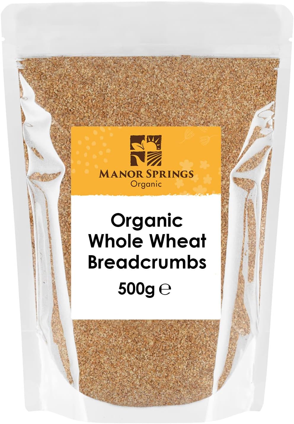 Organic Whole Wheat Breadcrumbs 500g by Manor Springs Organic Amazon