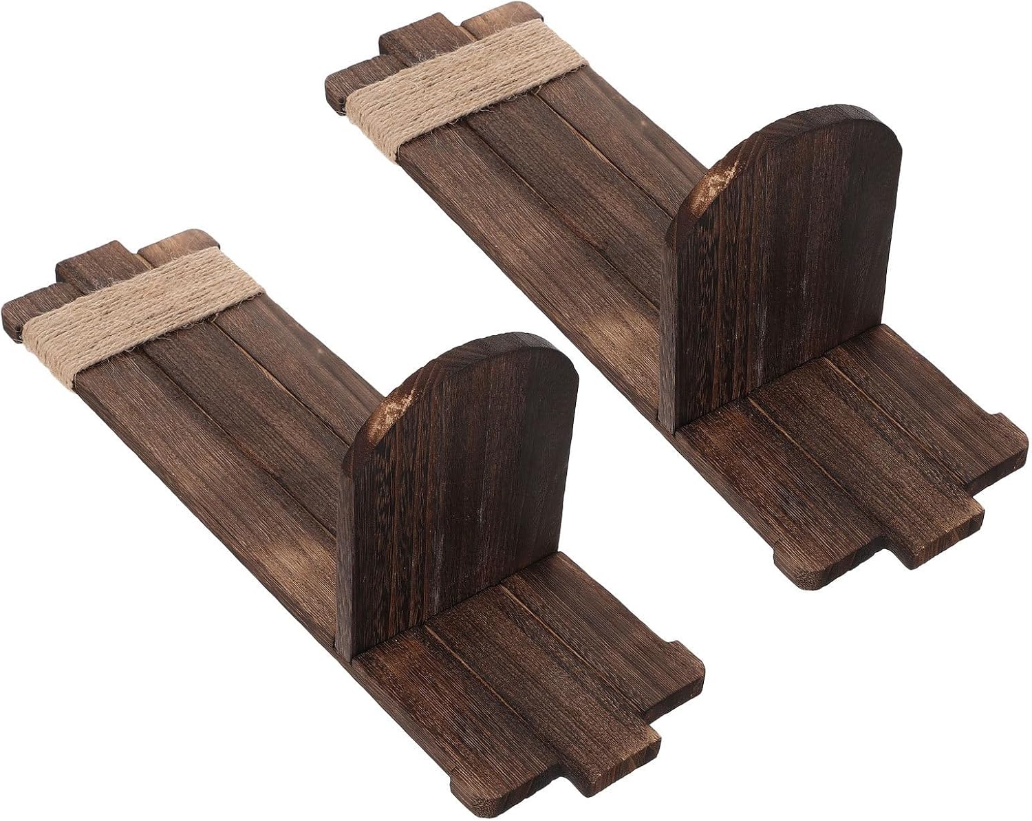 Toddmomy 2pcs Rustic Wooden Wall-Mounted Candle Holders Vintage Farmhouse Wood Candle Sconces with Mounting Accessories for Bedroom Living Room Hallway Decor