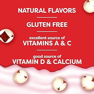 Welch's Fruit Snacks, Fruit 'n Yogurt Variety Pack, Strawberry, Mango Peach, Gluten Free, Bulk Pack, Single Serve, 0.7 oz Bags (Pack of 40)