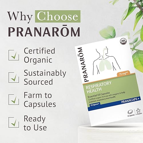 Miniatura 6 de Pranarom - Pranacaps de salud respiratoria con aceite esencial de orégano y limón - 30 unidades