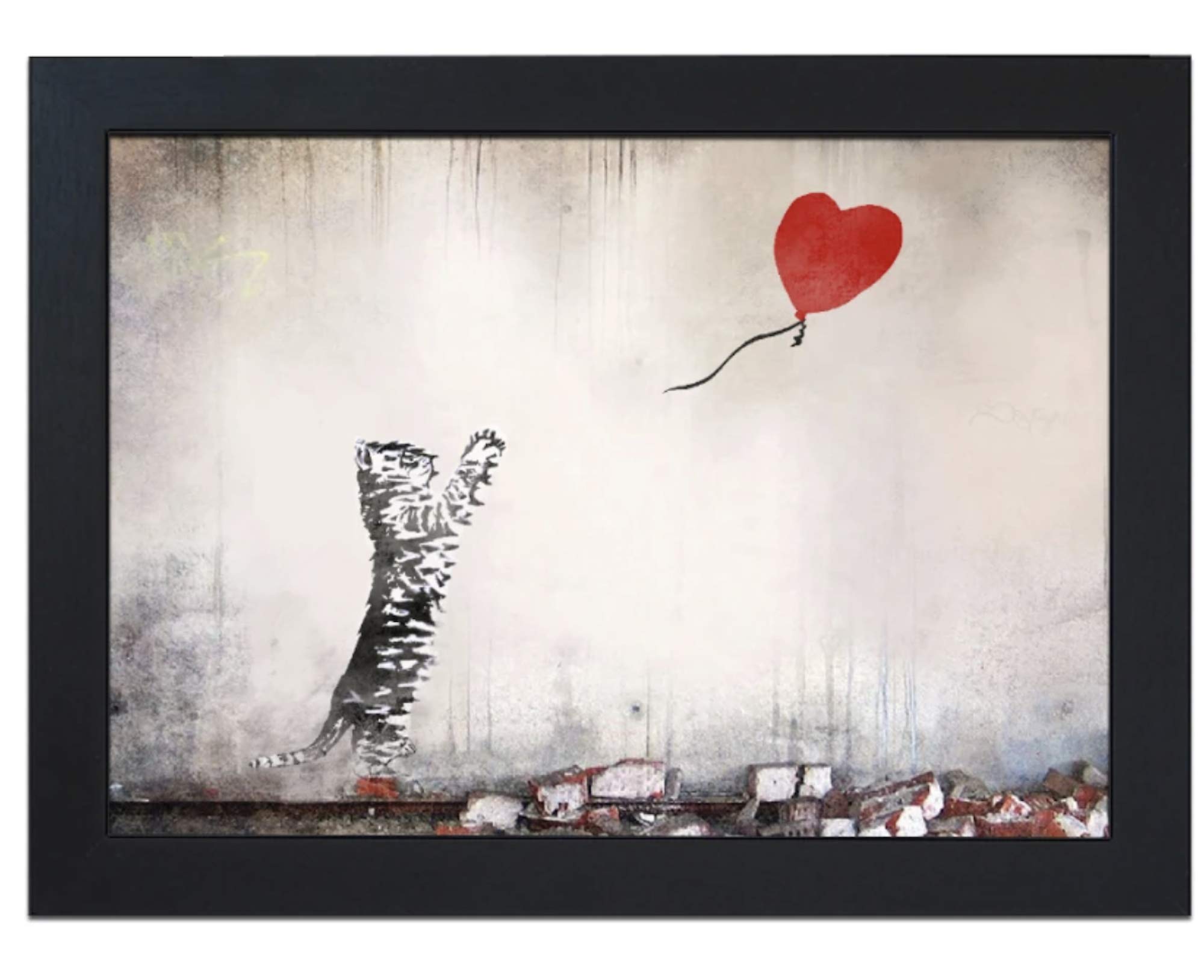 Fabulous Felines Multicolor Cat With Balloon Cushioned Lap Tray Laptop Tray For Bed Laptrays For Tv Dinners Lap Trays For Eating With Cushion Handmade Wood Frame