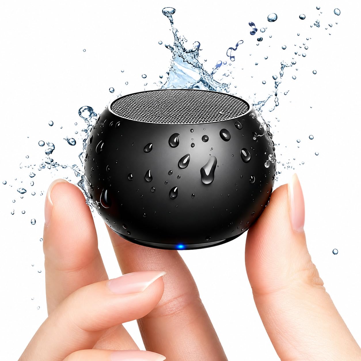 Mini Speaker Boost-4 Mini Wireless Protable Bluetooth Speaker with Dynamic Metal Sound, Wireless Remote Shutter, Long-Lasting Battery, Compact & Durable Design, (Multicolor)