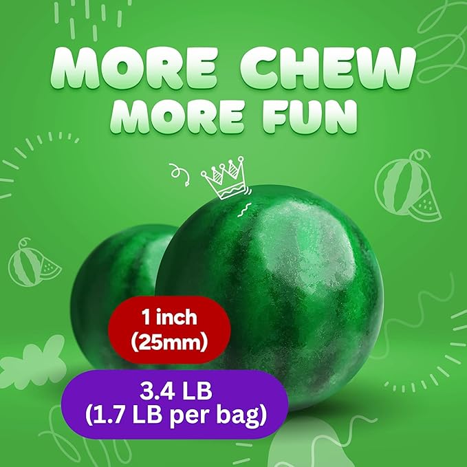 Gumballs Global Gumball Chicle Sabor Sandía - 2 Packs de 1.7 lb miniatura 3
