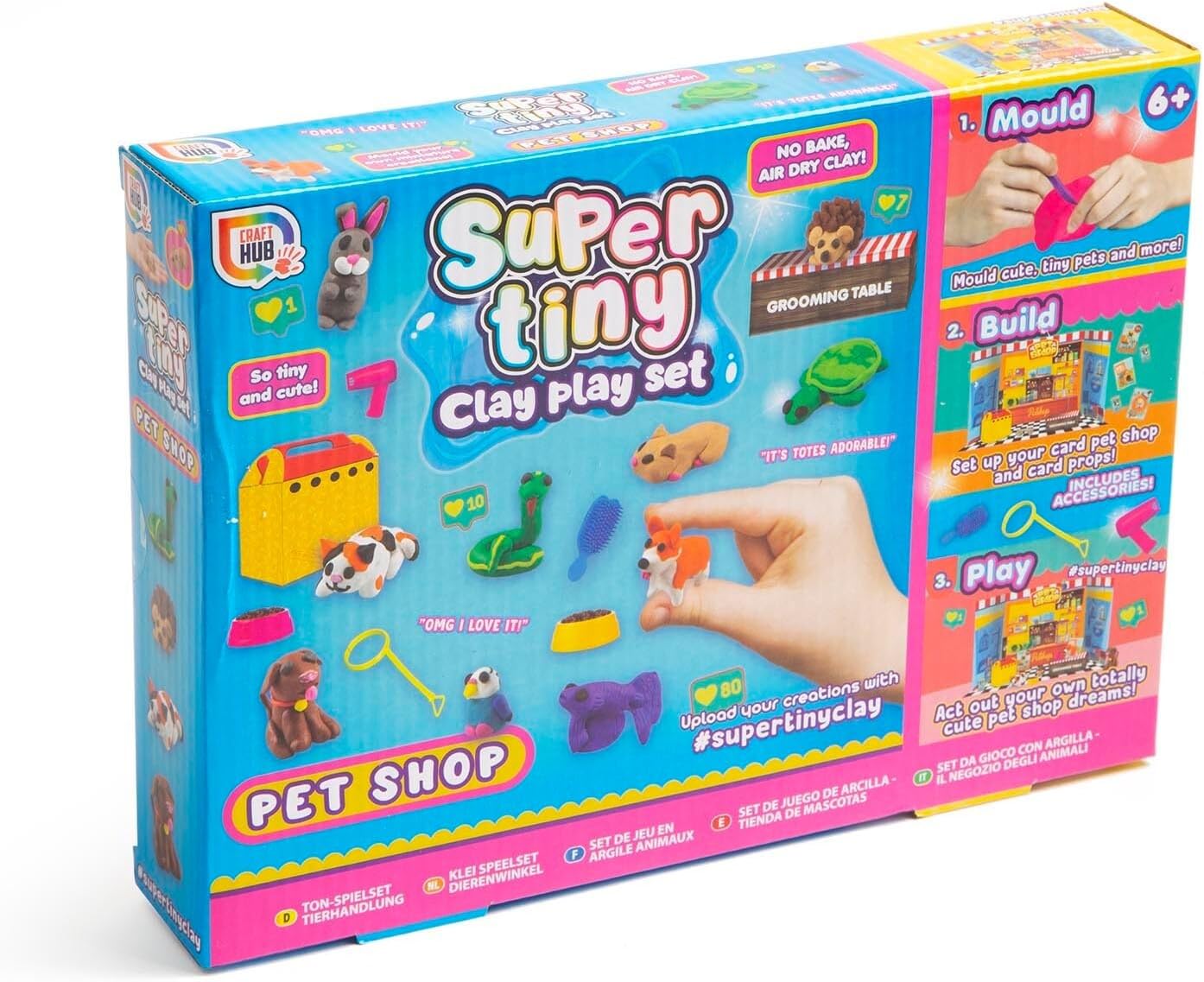 Craft Hub Pet Shop Super Tiny Clay Play Set