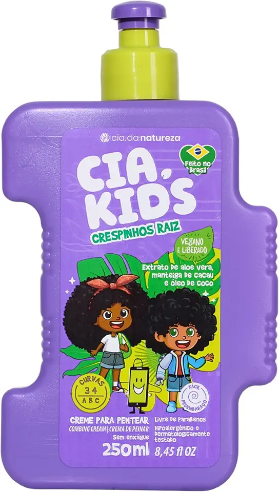 Cia Da Natureza - Cremoso Pentear Cia Da Natureza 250Ml Cia Kids Crespinhos Raiz
