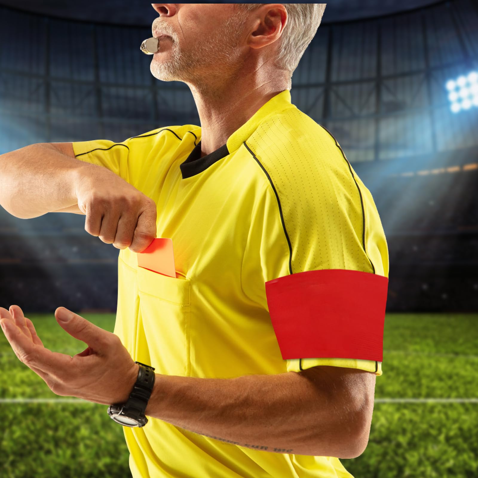 Drfeify Fascia Da Braccio Calcio Per Capitano - Nylon Elastico Regolabile - 31x6,5 Cm - Sport Di Squadra - 2