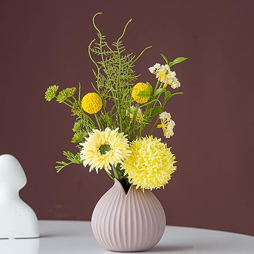 Amazon 卓上用 造花 フェイクフラワー バラ 菊 枯れない花 ブーケ ナチュラル 花束 花瓶付き ホーム ダイニング 在宅 装飾用 おしゃれ 新生活 退職祝い 開店祝い クリスマス 記念日 新年 敬老の日 ギフト 造花 オンライン通販