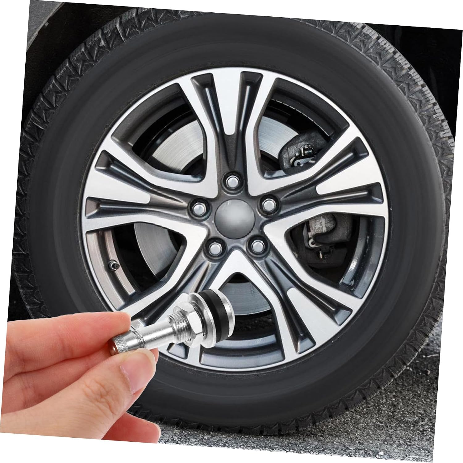 4pcs Tubeless Tire Valve Stems Valve Stems for Easy Installation Compatible with Various Vehicle Tires Secure Seal for Optimal Performance