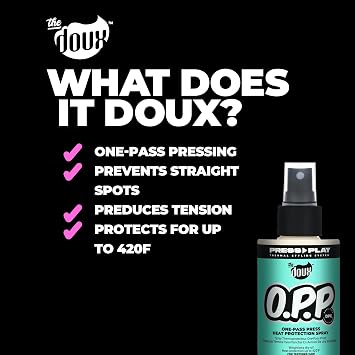 The Doux O.P.P. ONE-PASS PRESS Heat Protection Spray, Thermal Guard, 4 oz