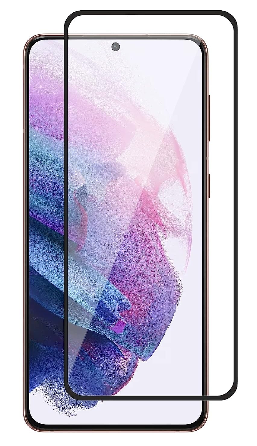 accucase Tempered Glass Screen Protector Compatible for Samsung Galaxy S21 Plus 5G: Edge to Edge Coverage
