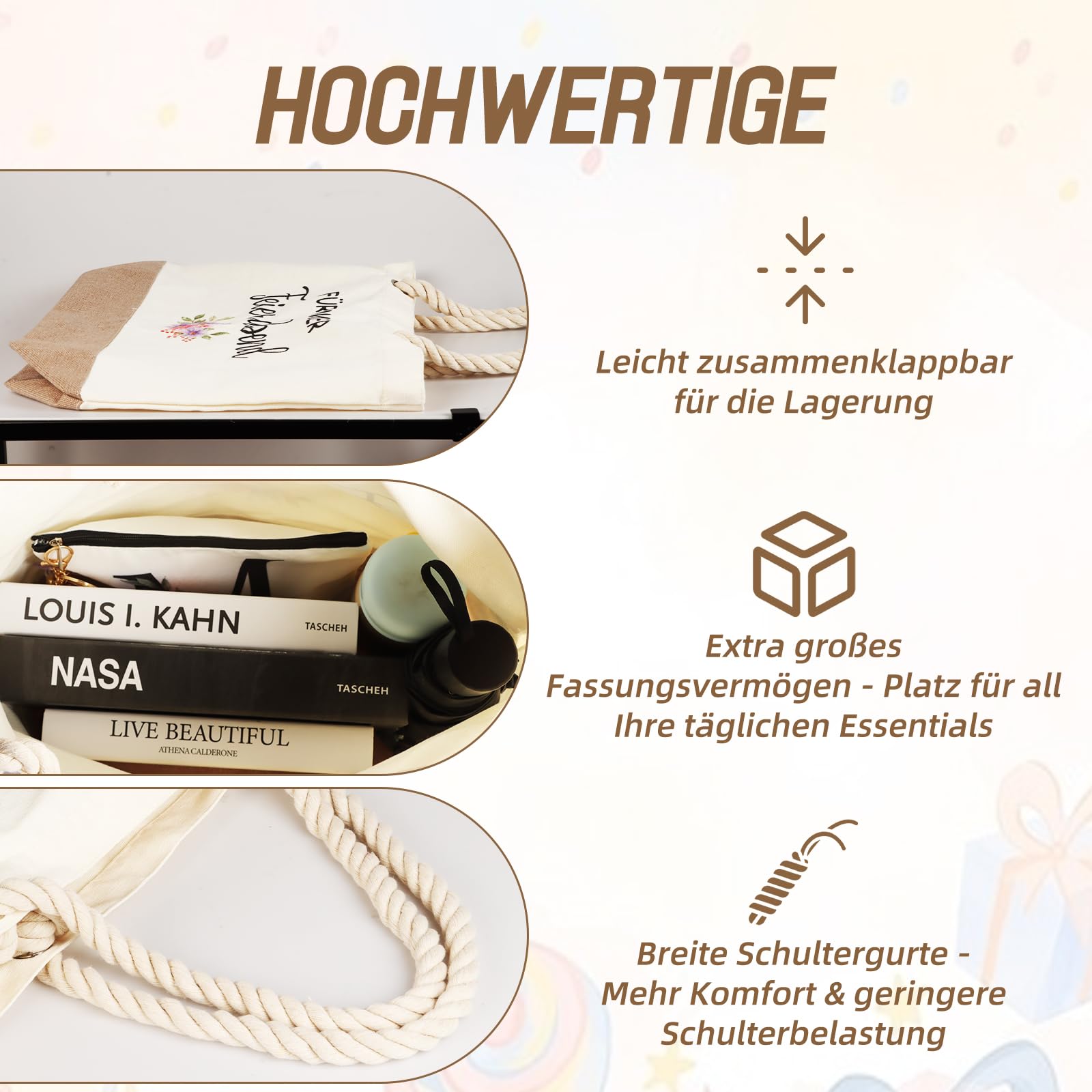 TUZELIYA Renteneintritt Geschenk Frau Tasche - Faltbare Wasserdicht Einkaufstasche mit Abschiedskarte, Lustige Ruhestand Geschenk Frauen, Abschiedsgeschenk Kollegin
