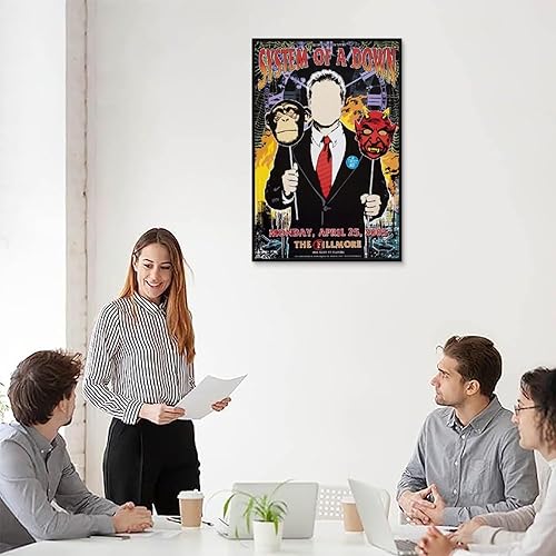 Miniatura 5 de Huici System of A Down - Póster de concierto para habitación, póster estético, pintura decorativa, lienzo, arte de pared, póster de sala de estar,