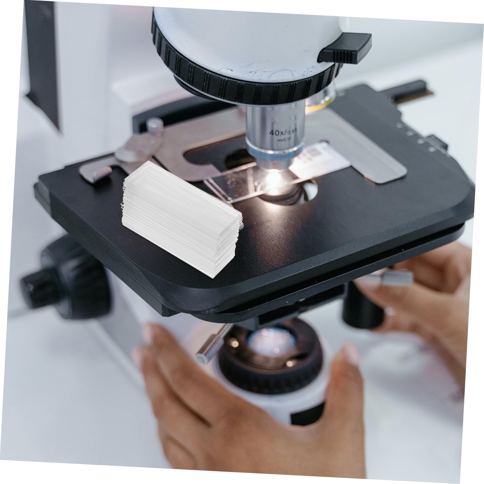Vorgereinigte Objektträger aus Glas 200 Stück für Mikroskopie | Hohe Transparenz, für Biologieunterricht und Biomedizinische Anwendungen, Zubehör für Proben und Beobachtungen