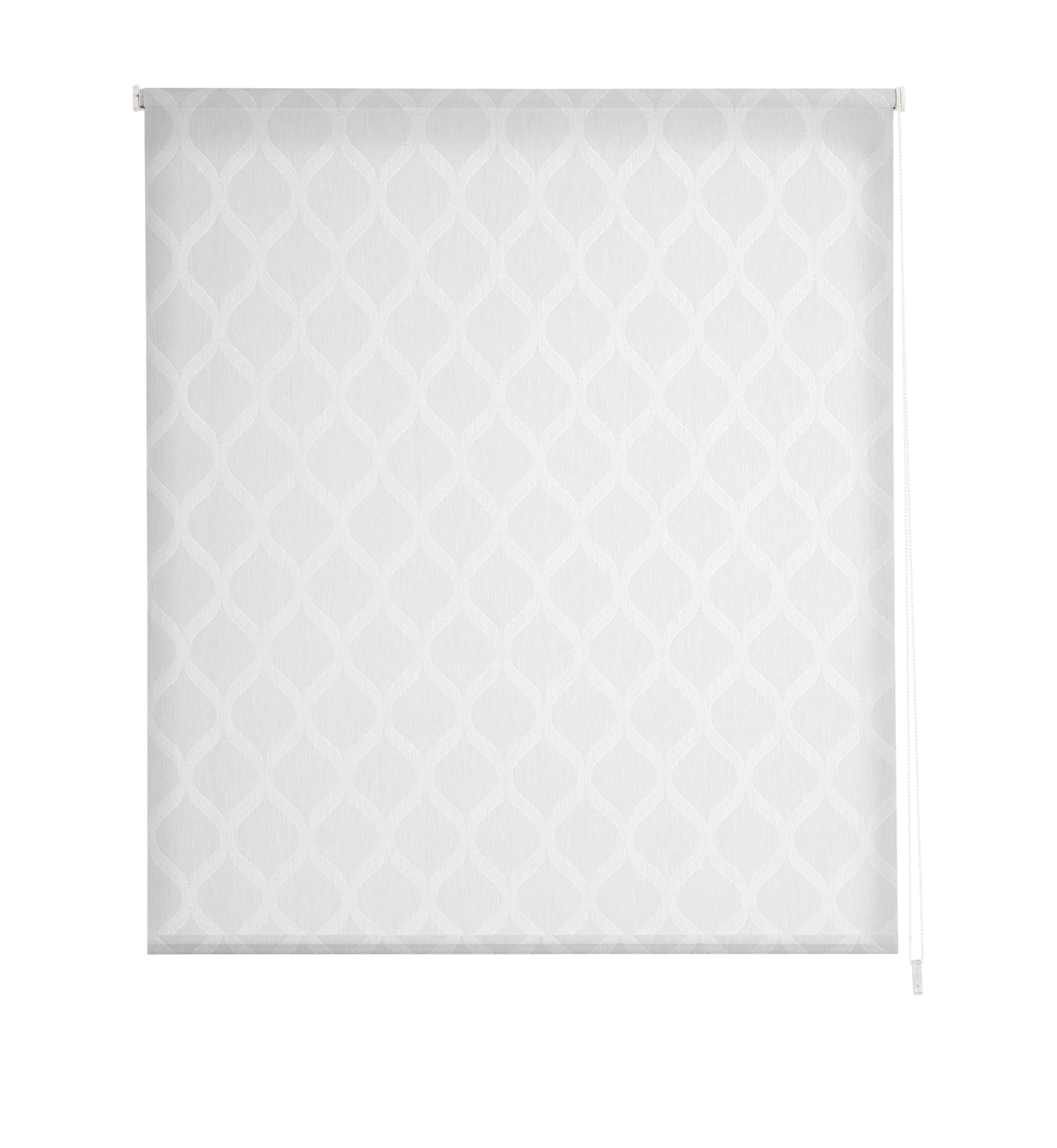 Estoralis Davos | Estor Enrollable Diseño Moderno | Visillo Translúcido | Color Blanco | 170 x 180 cm (Ancho/Alto) Tamaño Tela 167 x 175 cm | Estores para Ventanas y Puertas