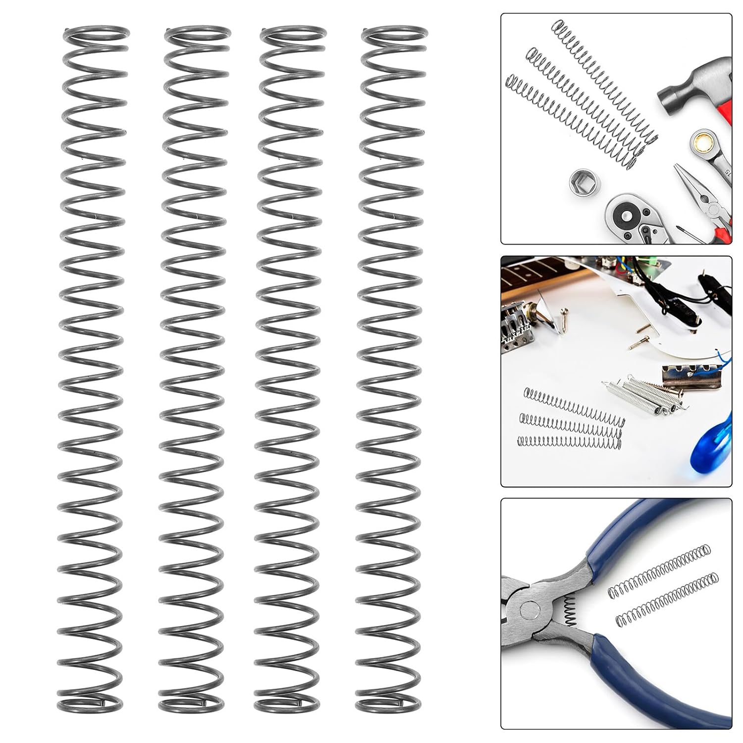 10pcs Compression Springs Wire Outer Iron Spring Coils for DIY Mechanical Repairs and Home Use