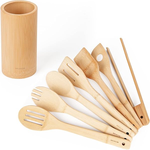 Naturoom 8-piece Bamboo Utensils Set