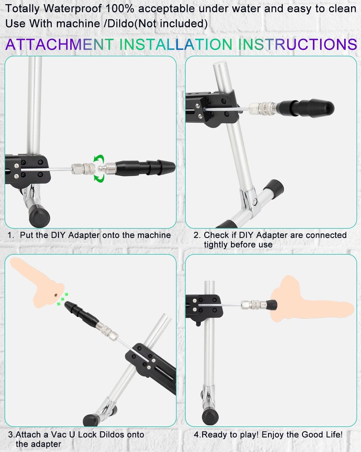 Fredorch Anti-Rotation Adapter DIY for 0.87'' diameters Vacuum Connector Dildo Toys (Big Adapter)