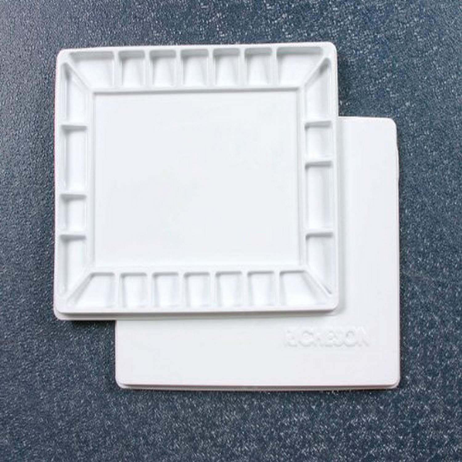 Jack Richeson 22 Wells Plastic Palette with Cover, 16 by 12-Inch, White