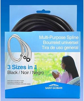 Saint-Gobain ADFORS FSP8527-U Saint-Gobain ADFORS-FCS8538-U ADFORS Spline, Multi Pack, Black