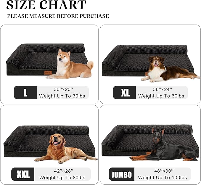 Cama Ortopédica para Perro Tamaño Grande Lavable miniatura 6
