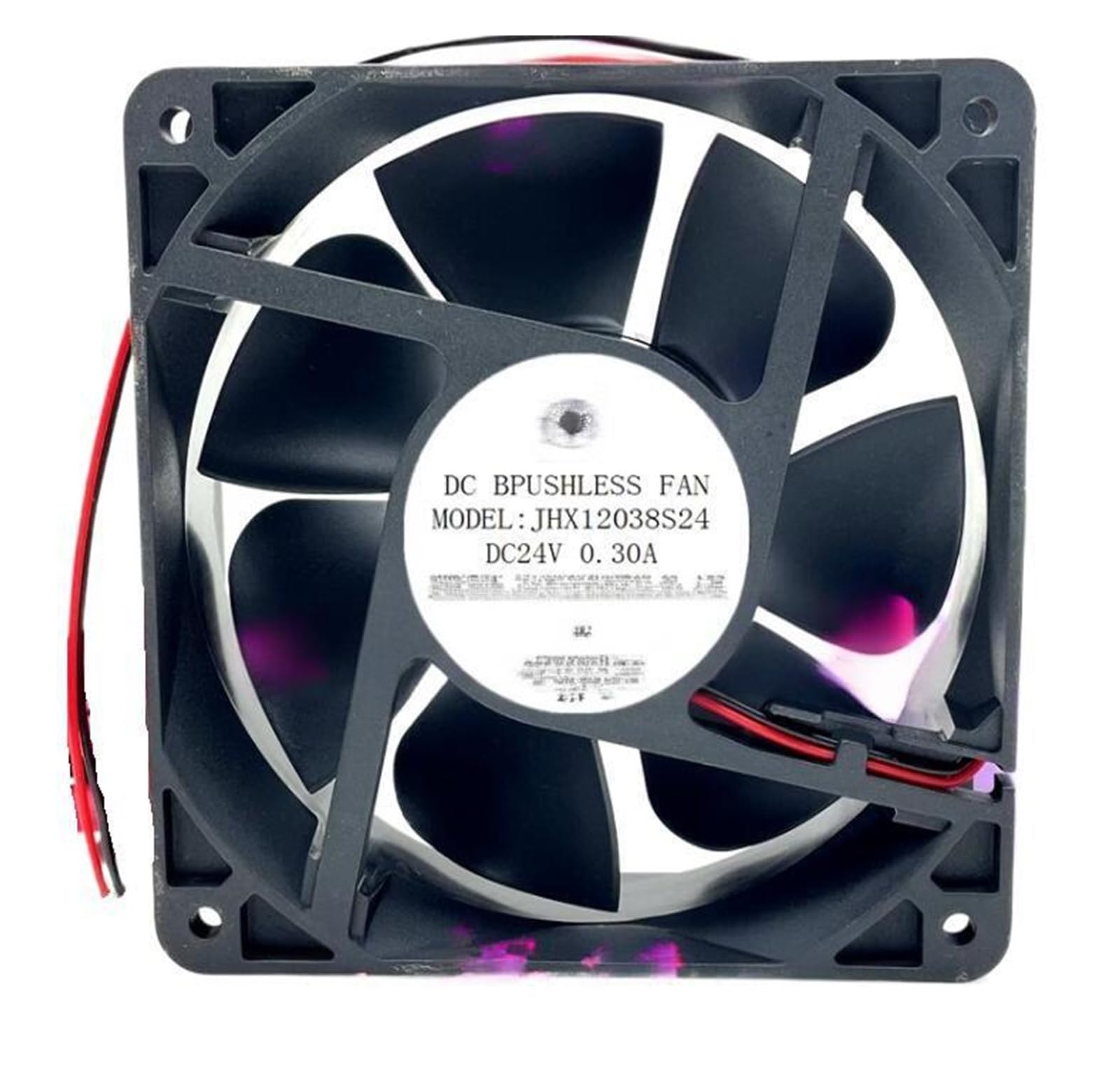 Ventilateur de refroidissement 2 fils JHX12038S24 DC 24V pour boîtier et châssis