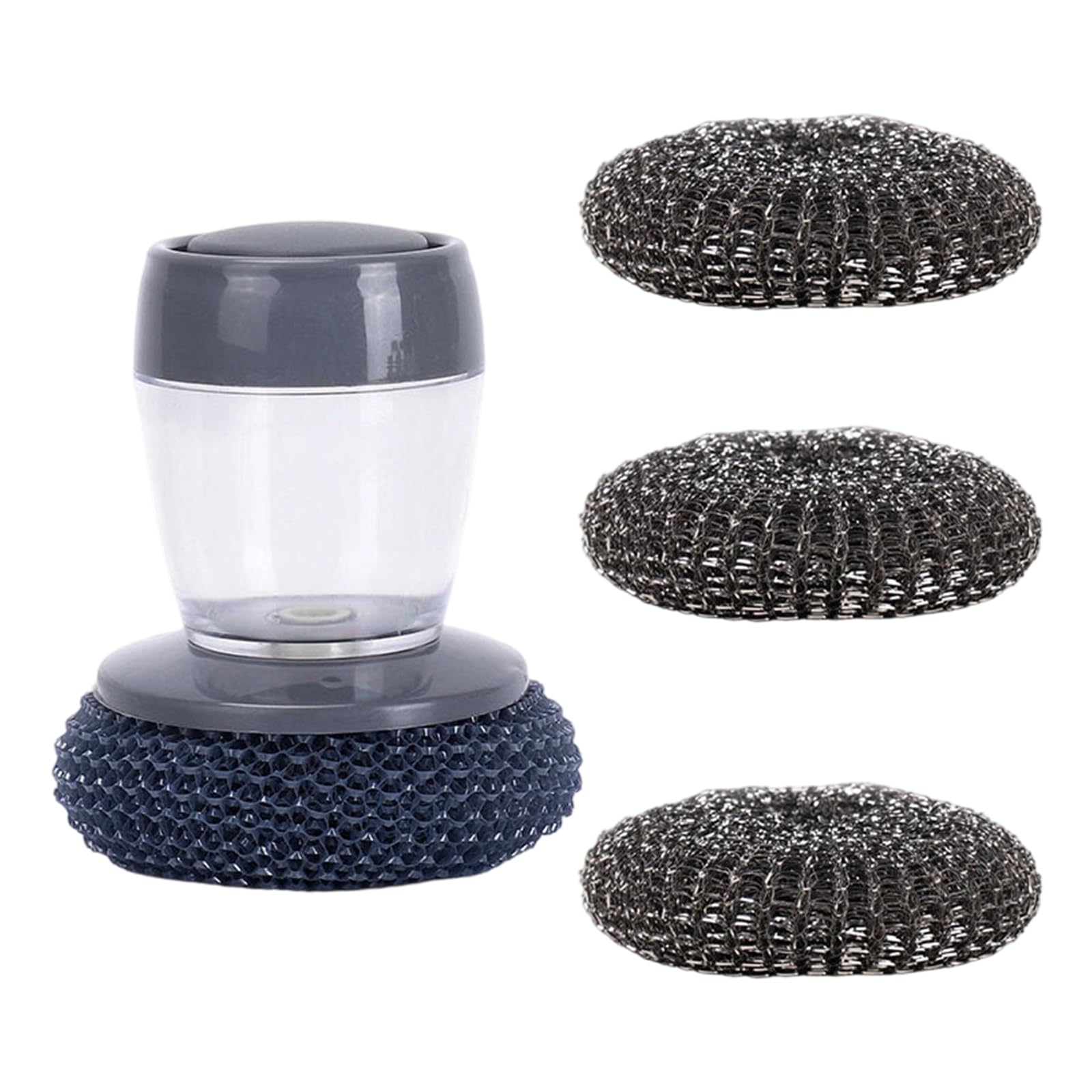 Automatic Soap Dispenser Cleaning Brush for Effective Use on Pots, Pans, and Sinks Kitchen Scrubber Refillable