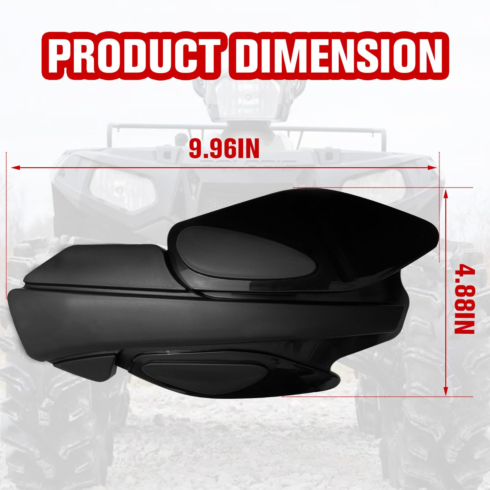 HAKA TOUGH ATV Handguards For Polaris Sportsman | Brush & Wind Guards With Mounts