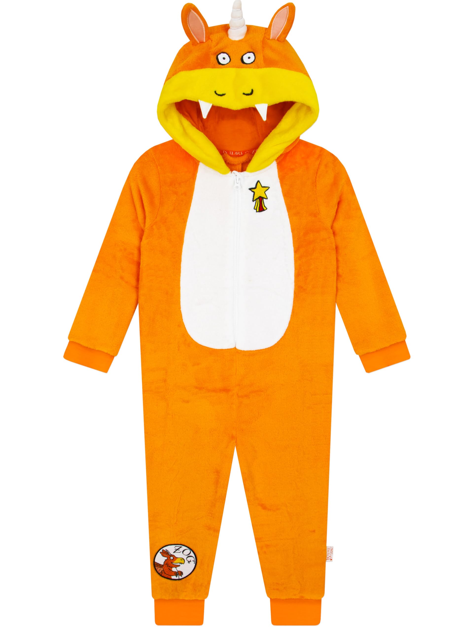 Zog Onesie Dla Chłopców Z Kapturem, Kostium Smoka Z 3D Uszami, Jednoczęściowa Piżama Dla Chłopców, Onesie Dzieci