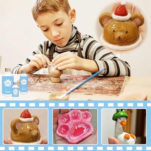 Miniatura 6 de Esmalte de arcilla seca al aire de 3.4 fl oz, el barniz de arcilla seca al aire no solo se puede utilizar para evitar grietas de arcilla, arañazos