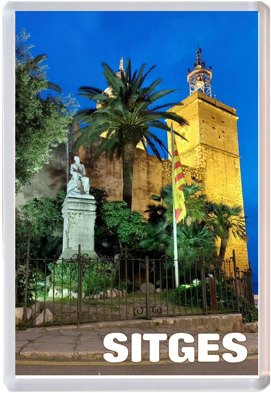 Baked Bean Store Multicolor Sitges - Spain - Jumbo Fridge Magnet 96 X 67Mm Bbsfhm858