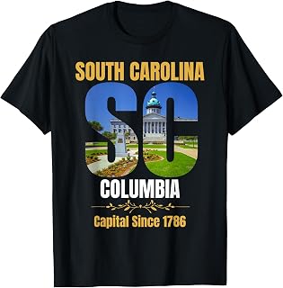 Columbia, South Carolina SC, Authentic Souvenir Design T-Shirt