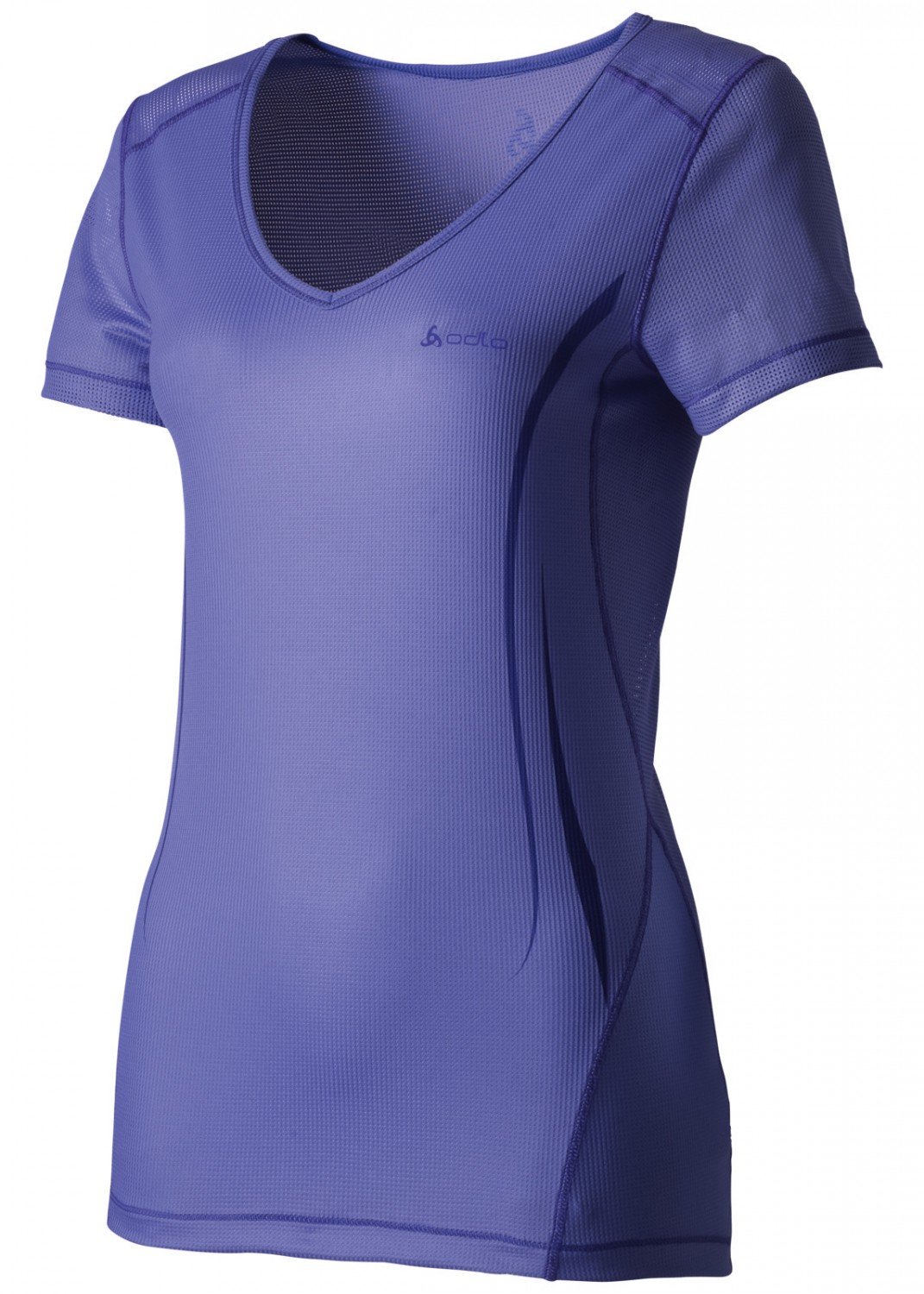 Sous-vêtement technique Odlo V-Neck Cubic Trend aubergine S