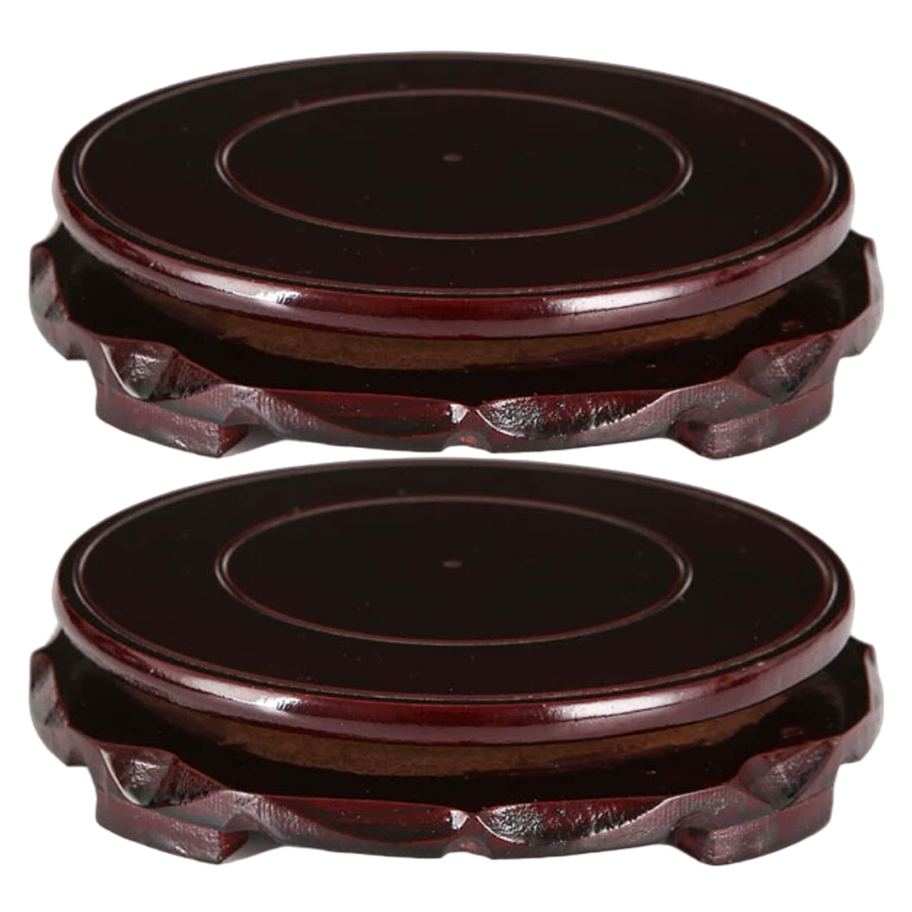 Étagère présentation vase et pot fleur d'intérieur au design de style chinois traditionnel